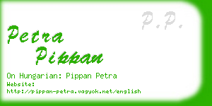 petra pippan business card